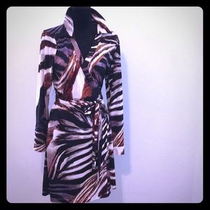 Animal Print wrap dress